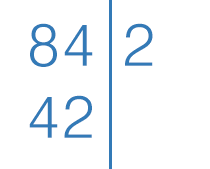 Разложение числа 84 на простые множители